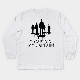 O Captain My Captain Kids Long Sleeve T-Shirt